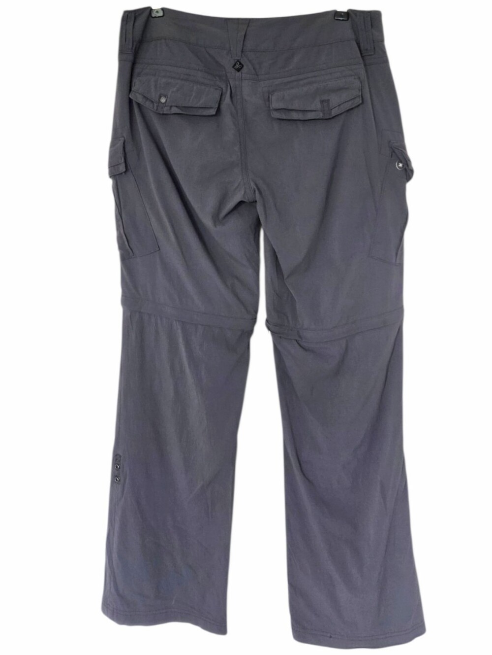 prAna Sage Convertible Pant Women 6 Grey Ripstop - Picture 4 of 15